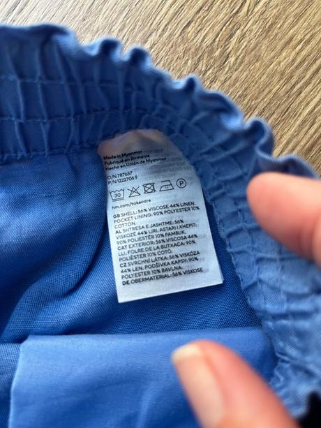 Šortky s obsahom ľanu, h&m,36