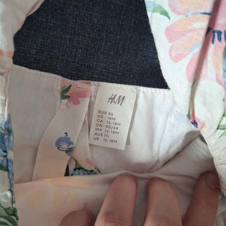 Šatky hm, h&m,86