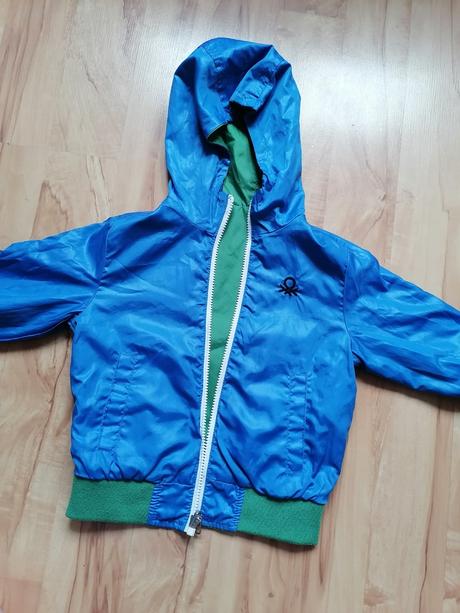 Jesenná - obojstranná vetrovka - 98/104, benetton,104