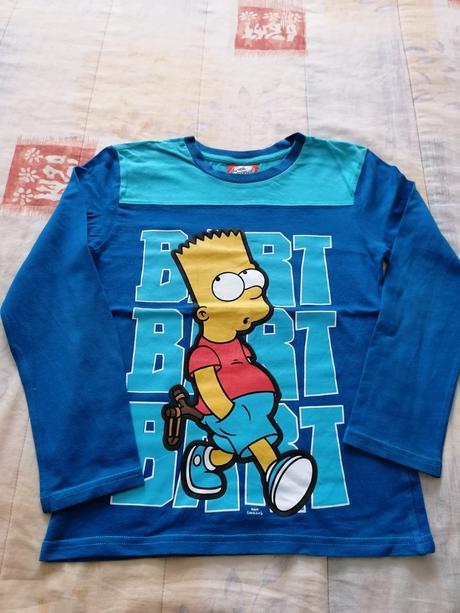Chlapčenské tričko s dlhým rukávom zn. the simpson, 122