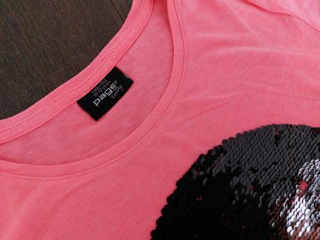 Nadherne neonove tricko s pretacacimi flitrami, young dimension,152