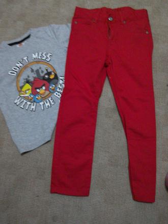 Angry birds tricko+nohavice, 122–134