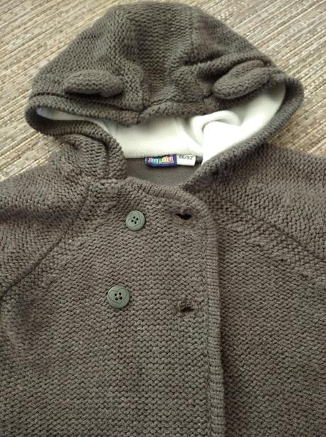 Zateplený sveter s ušami, lupilu,86