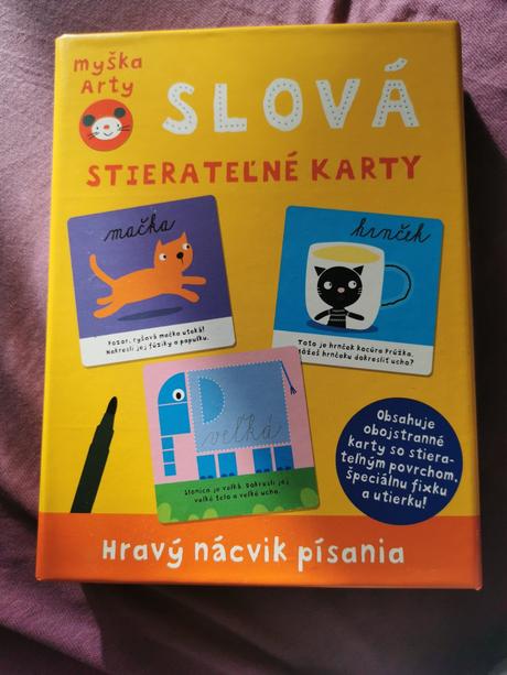 Slová-stierateľné karty,
