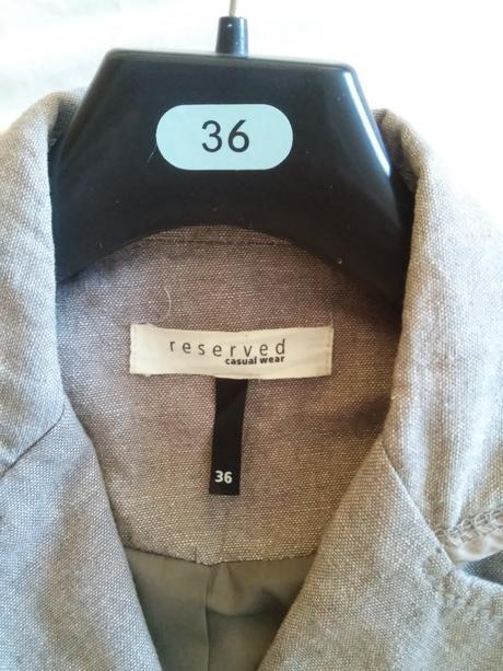 Sako futrovane ľanové reserved, reserved,36