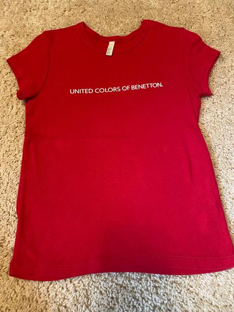 Červené tričko benetton, benetton,110