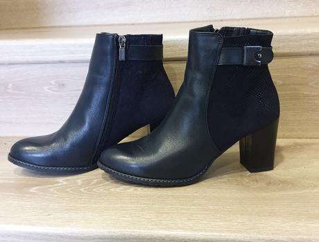 Kožené členkové čižmy 39, 39