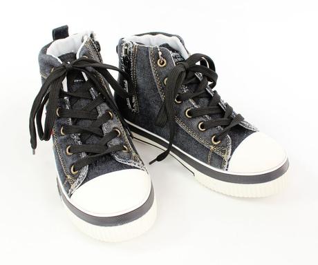 Chlapčenské vysoké tenisky 17 10201 b+n, 36 / 38