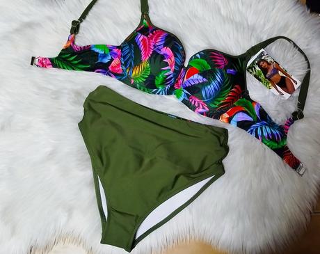 Dámske luxusné plavky palma, 34 - xxxl