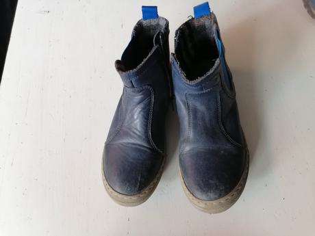 Kožené kotníkové mierne zateplené 32, 32