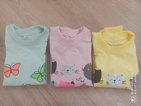 4 tričká / mikiny, 110