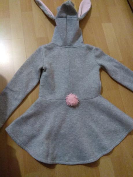 Mikina - zajac - s uskami a chvostikom, 116
