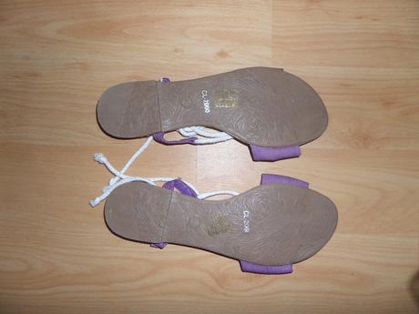 Fialové sandále, 40