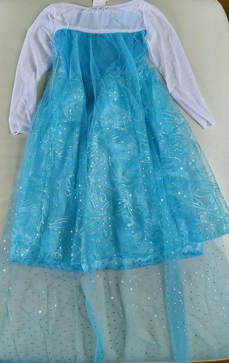 Nové, 122/128 frozen,elza šaty, kostym elsa,7-8 r., 