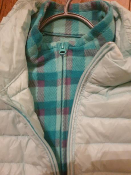 Mikina  zelenkava +vesta gratis, l