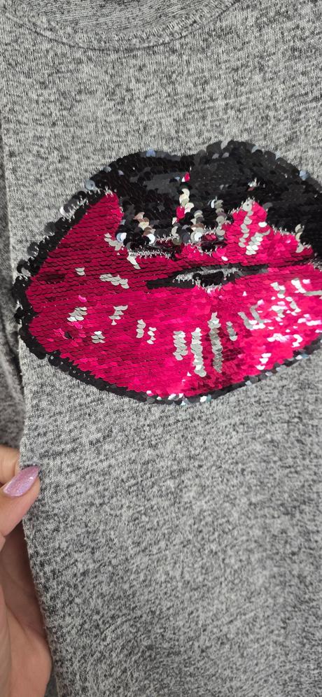 Pulovre s flitrom 158-164 3 ks, kik,164