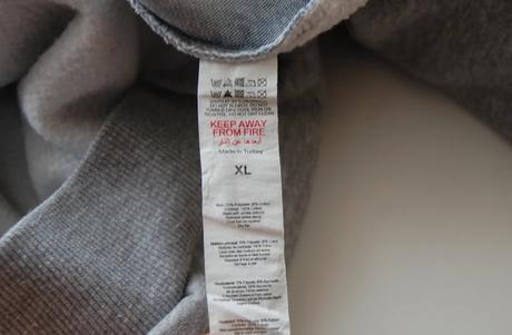 Oversize mikina s džínsovým detailom boohoo man, xl