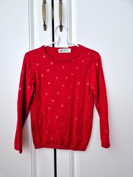 Svetrík so srdiečkami h&m, h&m,104