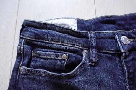 Riflové kraťasky h&m slim fit, h&m,m