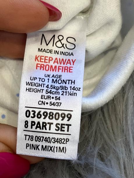 Dievčenské bodkované body m&s (56), marks & spencer,56