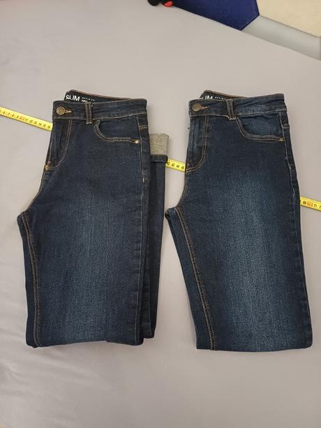 Rifle primark tmavý denim - cena za 1ks, primark,158