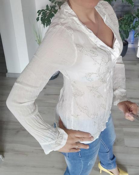 Blúzka so zlatým vzorom, s