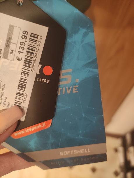 Softshell icepeak, 52 / 54 / 56