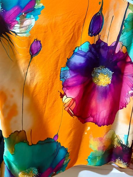 4 xl nádherná tunika na pláž viskóza/hodváb, 4xl