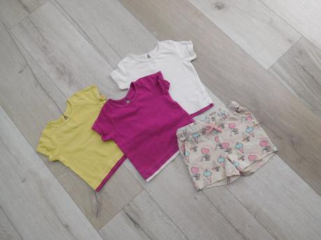 M-tričká pre dievčatko- 3 / 6 mesiacov, bavlnené, 68