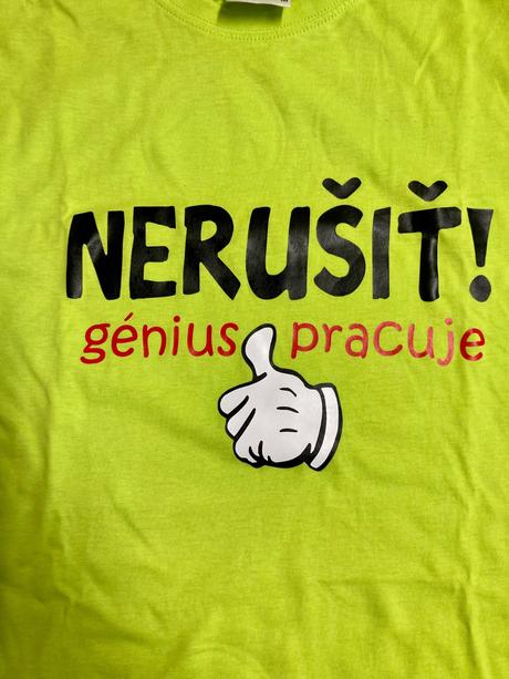 Pánske tričko s vtipným popisom, m