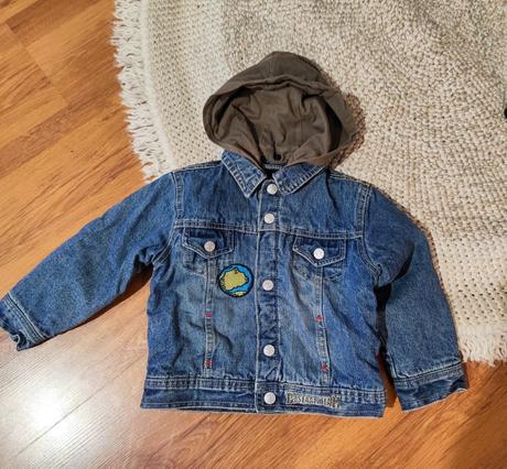 Zateplená riflovka s kapucňou, 92