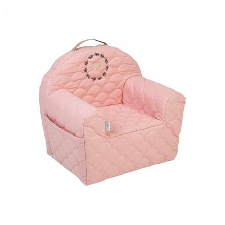 Detské kresielko/pohovečka nature & love - rose, 
