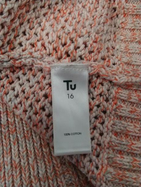 Dámsky ružovo biely pulóver, tu, xxl, tu,xxl