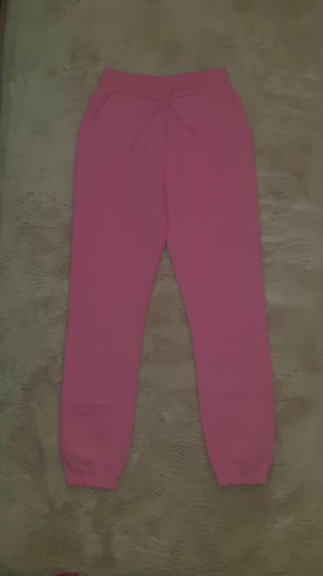 Ružové tepláky, fishbone,xs