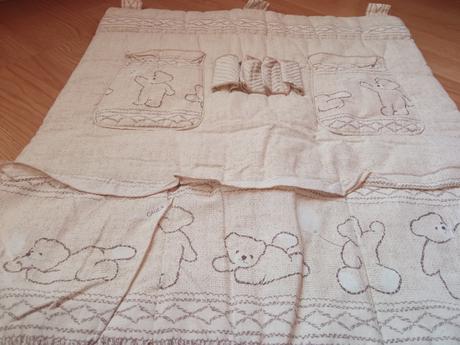 Mantinel do postieľky s organizérom, šírka (cm): 170,dĺžka (cm): 30