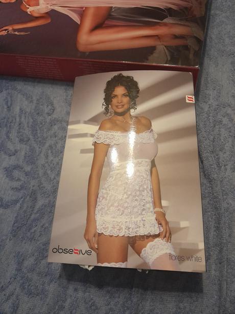 Nocna kosielka cipkovana, obsessive,xl