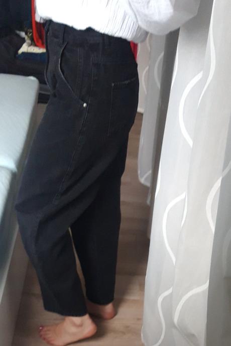 Rifle vysoký pás, bershka,36