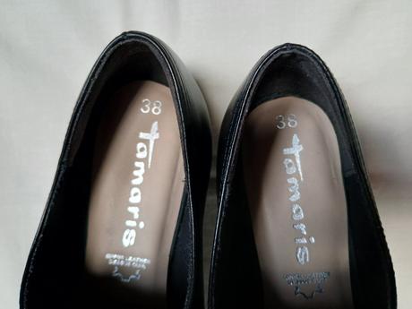 Elegantné kožené poltopánky, tamaris,38