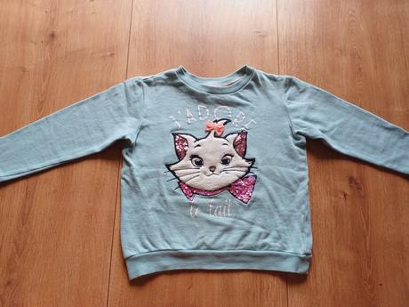 Mikina s mačičkou marie, h&m,104
