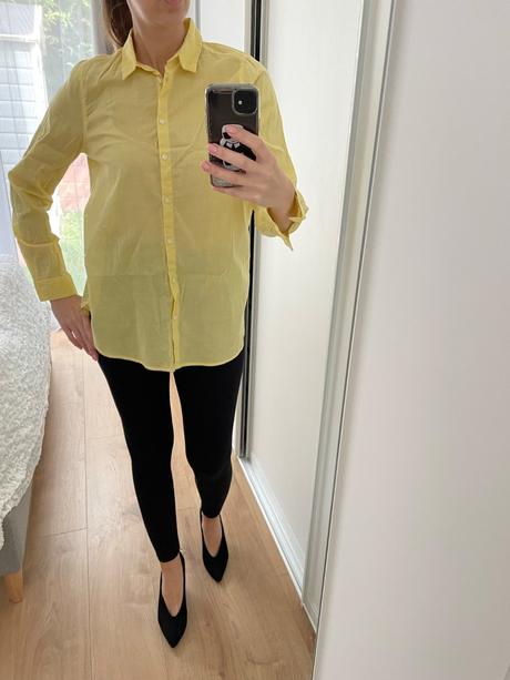 Žltá košeľa h&m, h&m,36