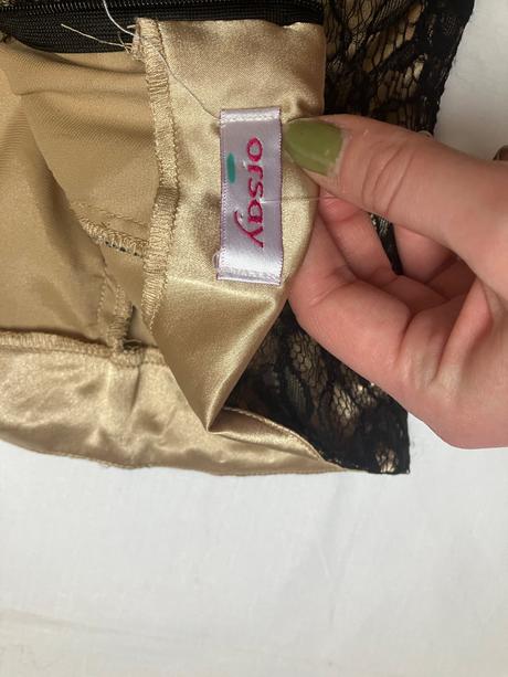 Dámske čipkované midi šaty so stuhou, orsay,l