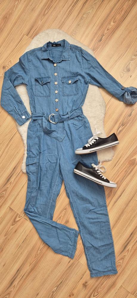 Set overal a tenisky z imitácie kože, sinsay,xs