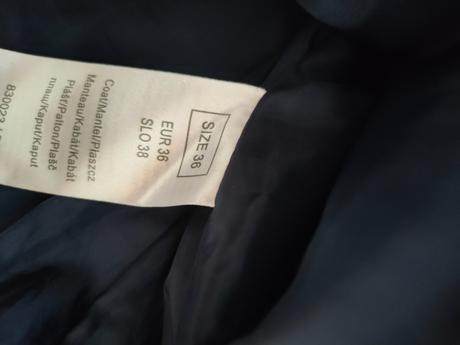 Tmavomodrý zimný kabát orsay, veľ. 36, orsay,36