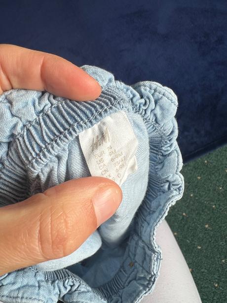 Kratasy sortky dievcenske tenka riflovina 74, f&f,74