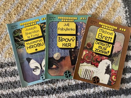 Dobrodružné romány 70te roky 3ks, 