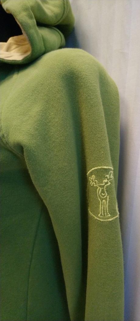 Zelená mikina s kapucňou, clothing, m, m