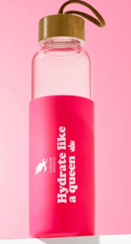 Fľaša na vodu"queen" - sklenená 500 ml., 