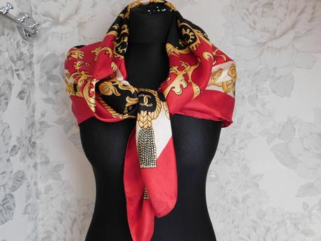 Kvalitná luxusna hodvabna elegantná šatka, l