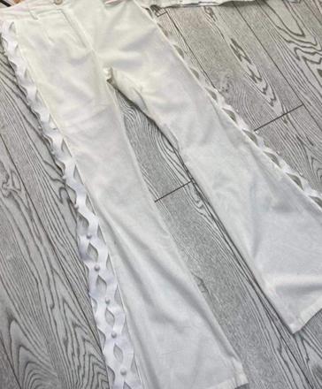 Ľanové extravagantné nohavice, 