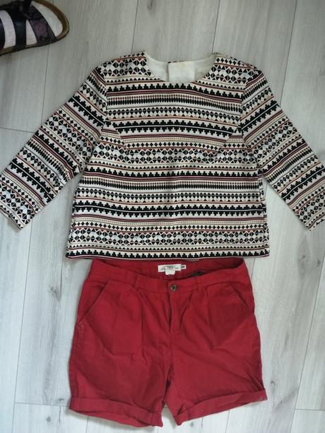 Bordové kraťasy, h&m,38